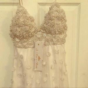 A Star Is Born Embellished Top 3D Applique Dress